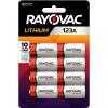 imageRayovac 123A Lithium Batteries 3V Lithium Photo Batteries 2 Battery Count8 Count