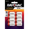 imageRayovac 123A Lithium Batteries 3V Lithium Photo Batteries 2 Battery Count8 Count