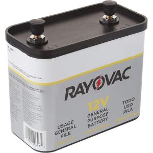 imageRAYOVAC Heavy Duty Lantern Battery 6 Volt Screw Terminals 945R4C926