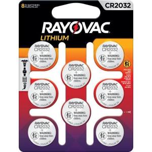 imageRayovac CR2032 3V Batteries 3 Volt Battery Lithium Coin 2 Count8 Count