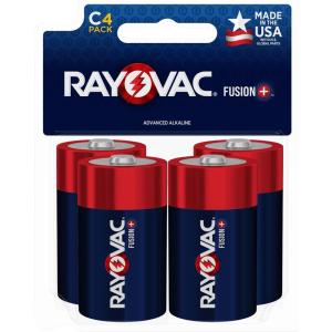 imageRayovac Fusion C Batteries Premium Alkaline C Cell Batteries 4 Battery Count4 Count Pack of 1
