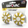 imageRayovac Size 10 Hearing Aid Batteries 16 Pack Size 10 BatteriesYellow Tab
