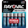 imageRayovac AA Batteries Alkaline Double A Batteries 12 Battery CountAA